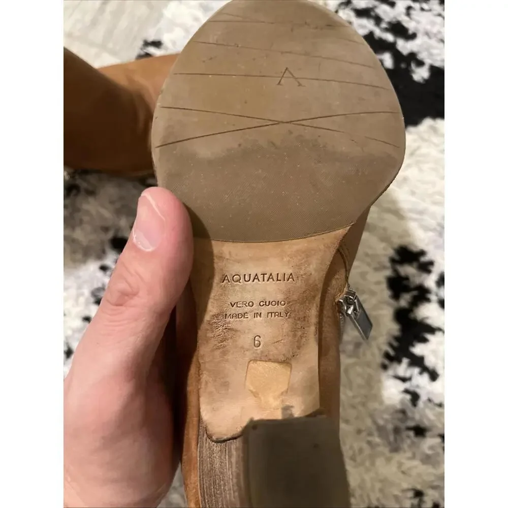 AQUATALIA WOMENS LEATHER BOOTS SIZE US6 MADE IN ITALY *READ*